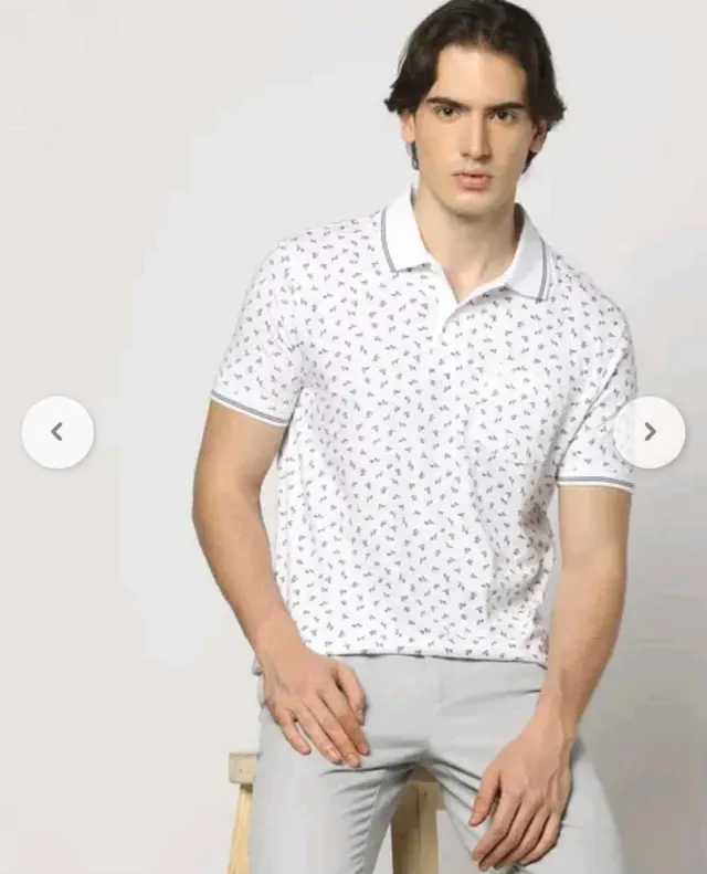 JOHN PLAYER Printed Polo T-shirt.  