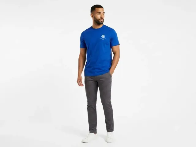 Ted Baker London Men's Floral Graphic Royal Blue T-Shirt (Medium)