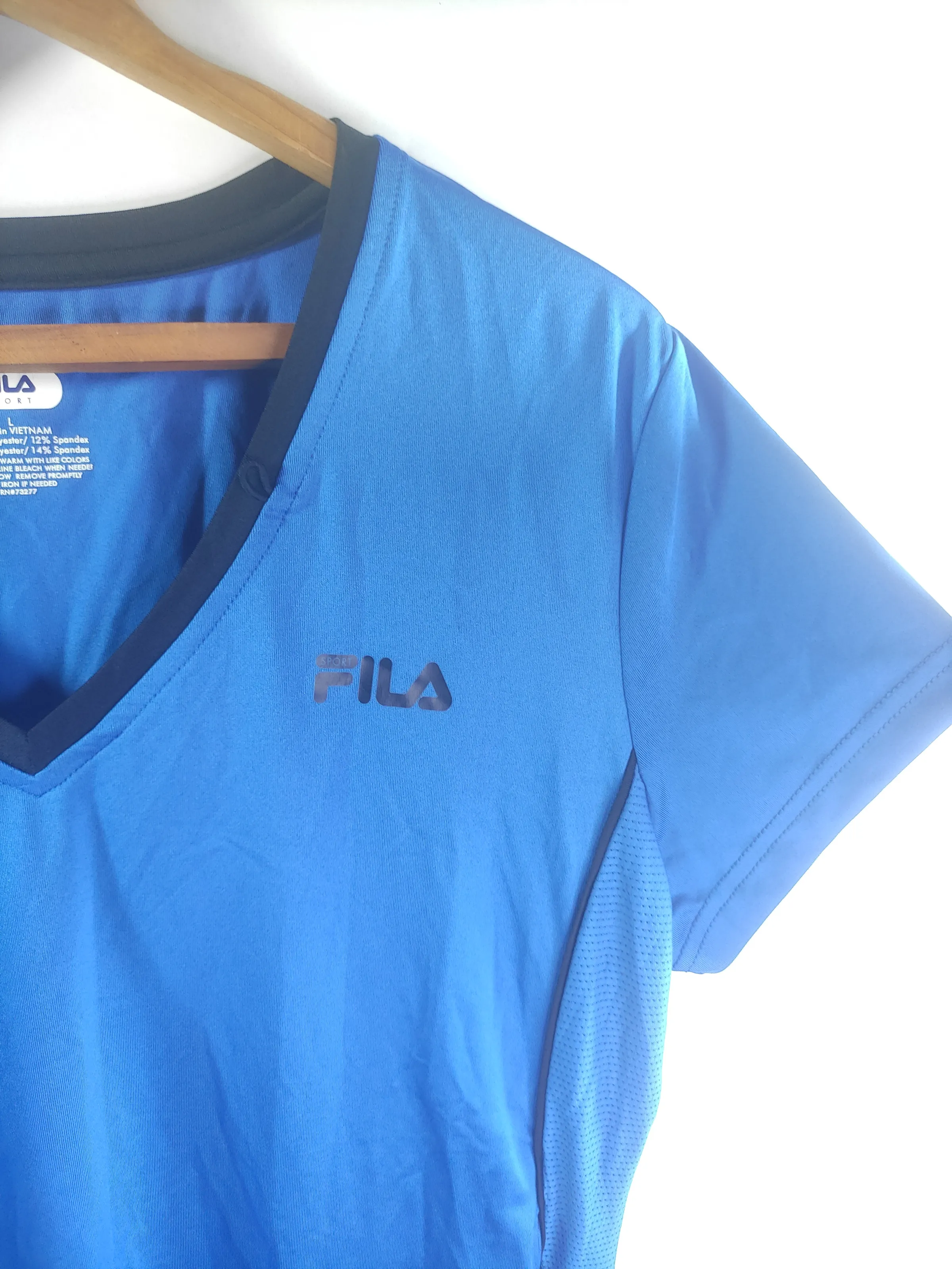 FILA Sport Women's V-Neck Athletic Short Sleeve T-Shirt – Breathable Activewear — view 5