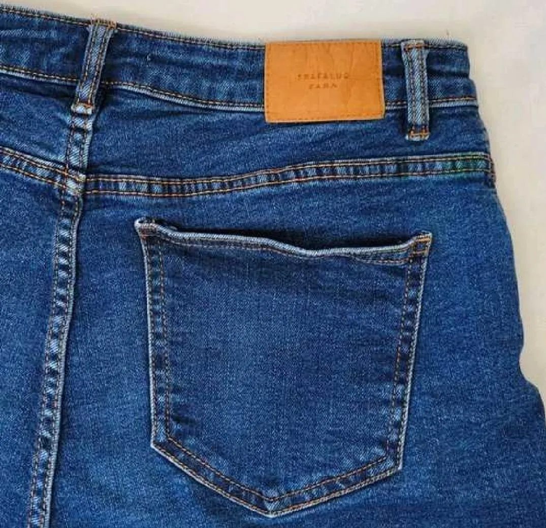 Zara Trafaluc Women's High-Rise Button-Fly Cuffed Denim Shorts — view 9