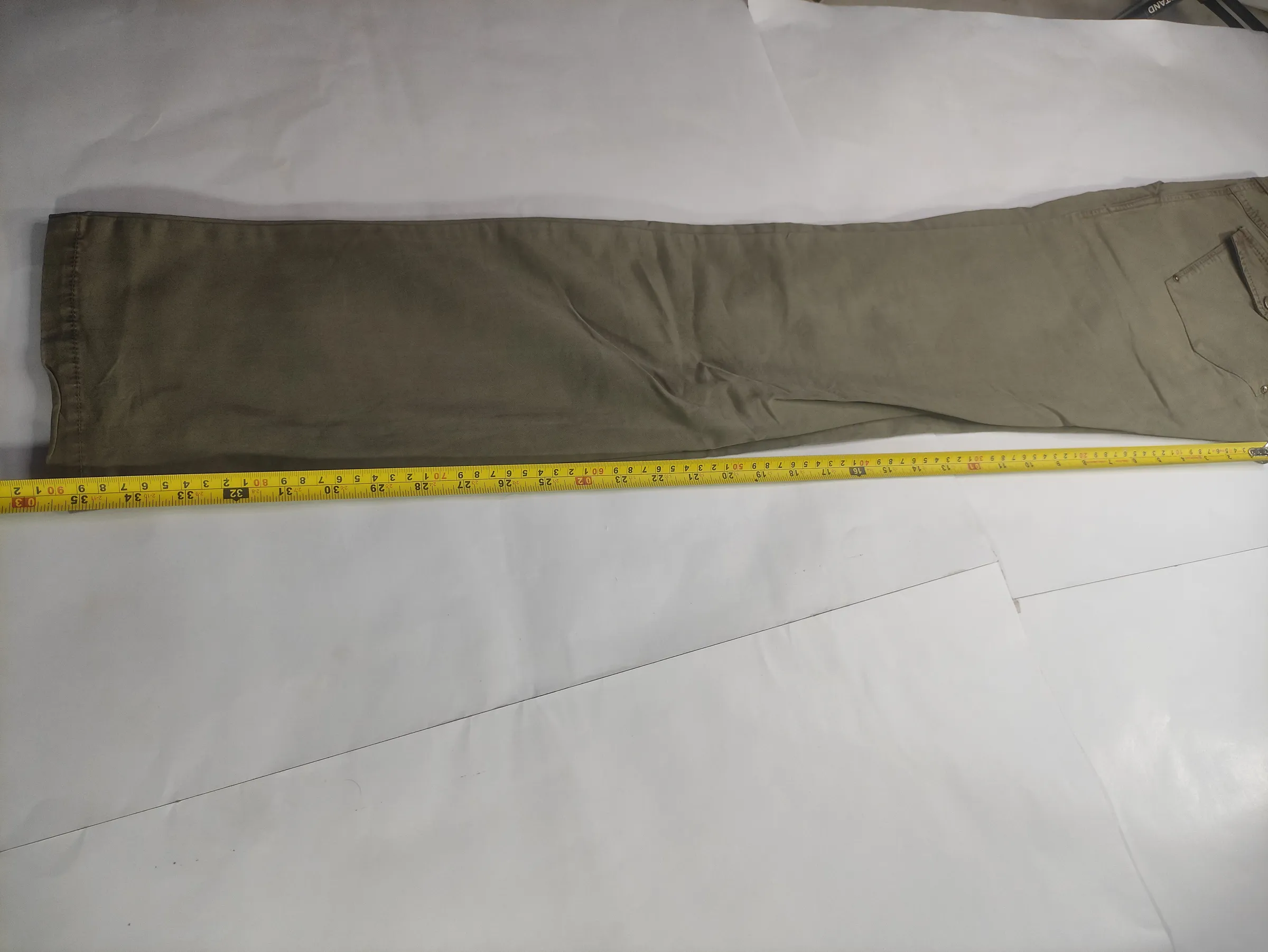 Diesel Women's Vintage Low-Rise Utility Pants with Grommet Waistband – Olive Green — view 10