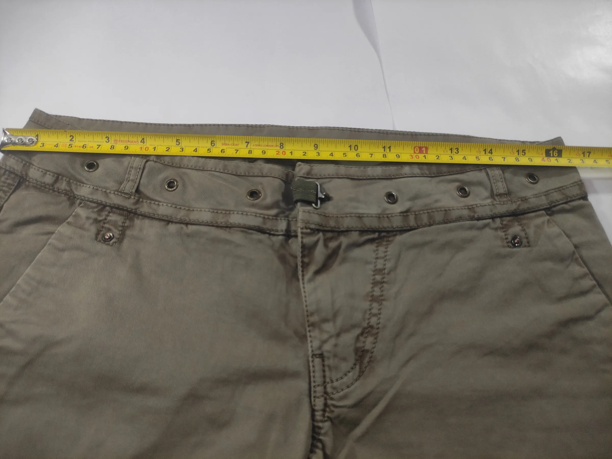 Diesel Women's Vintage Low-Rise Utility Pants with Grommet Waistband – Olive Green — view 7