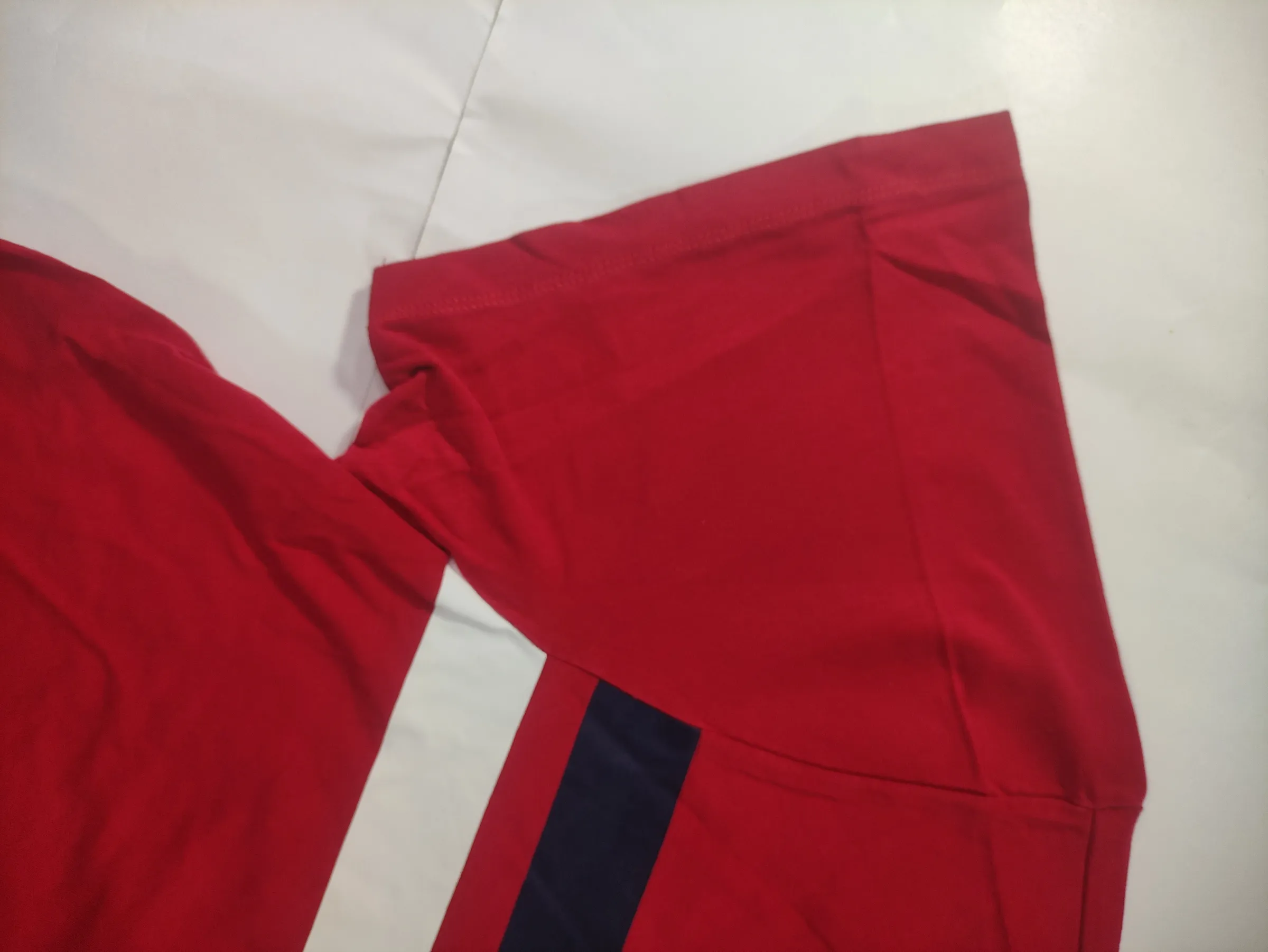 U.S. POLO ASSN. Men’s Red Graphic Tee with Vertical Logo and Chest Stripes — view 5