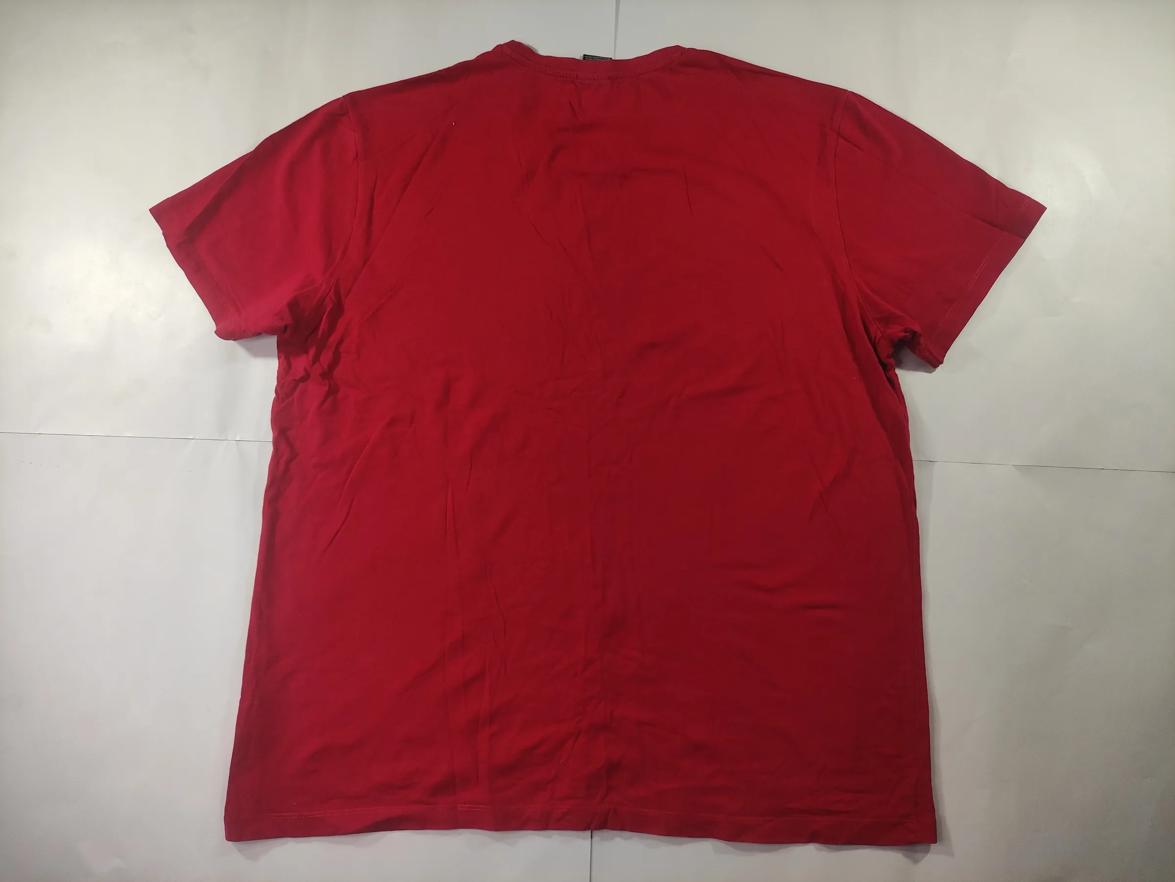 U.S. POLO ASSN. Men’s Red Graphic Tee with Vertical Logo and Chest Stripes — view 9