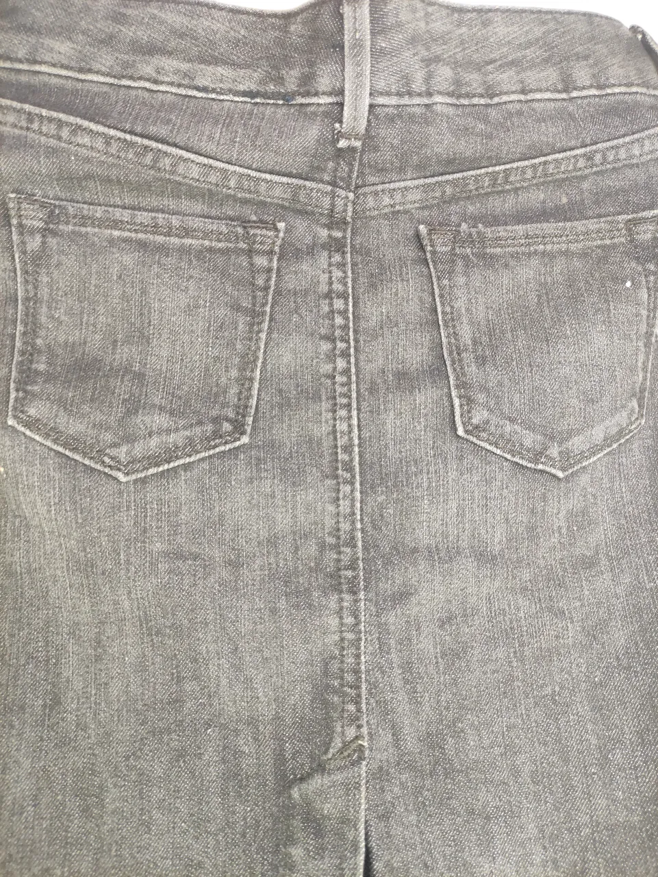 Banana Republic Petite Washed Black Denim Mini Pencil Skirt - Size 28 — view 3