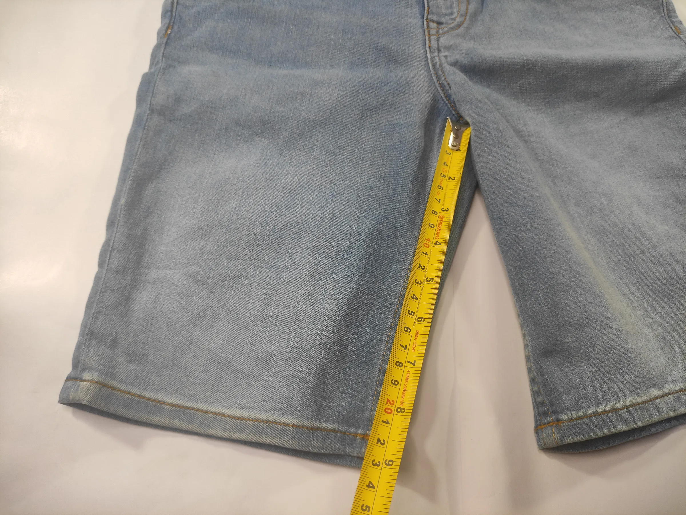 JACK & JONES Junior Boys Light Blue Washed Regular Fit Denim Shorts (13-14 Years) — view 9