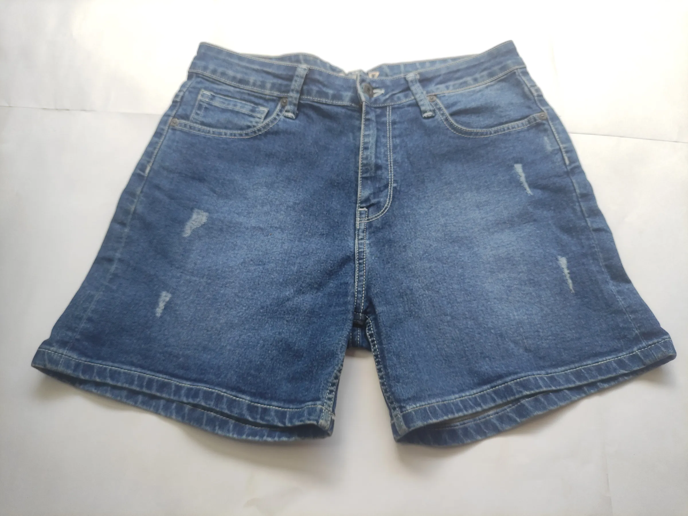 Pepe Jeans London Women's Kara High-Waist Distressed Denim Shorts (Size 30) — view 2