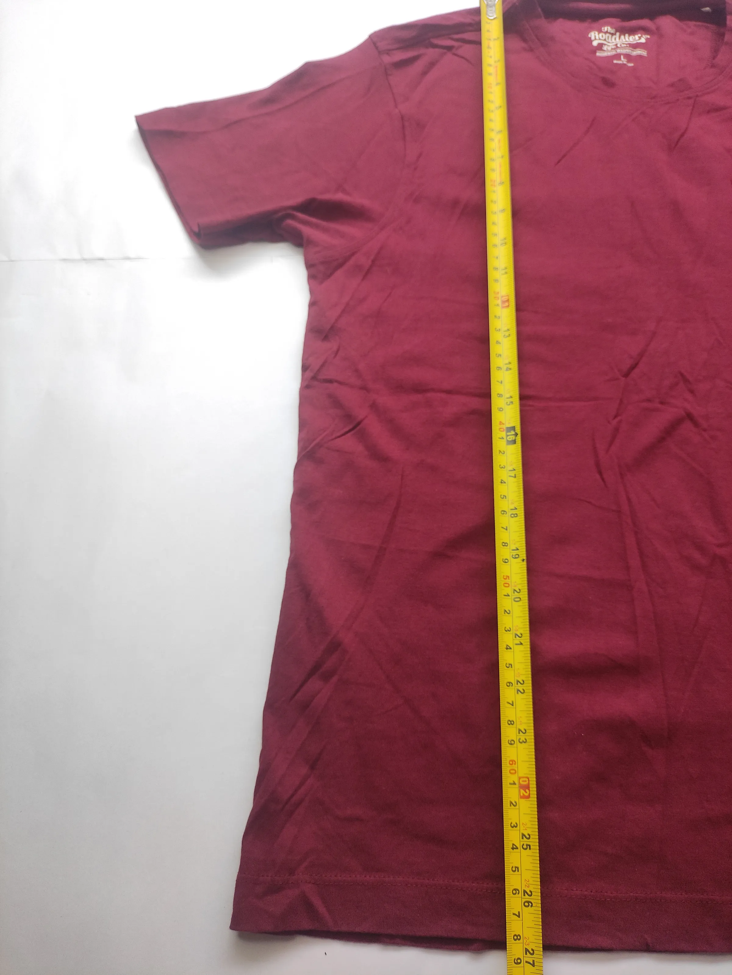 Roadster Men Maroon Solid Crew Neck Pocket T-Shirt — view 8